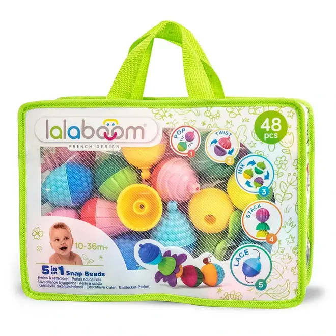 Educatieve klikkralen in tas (48st)