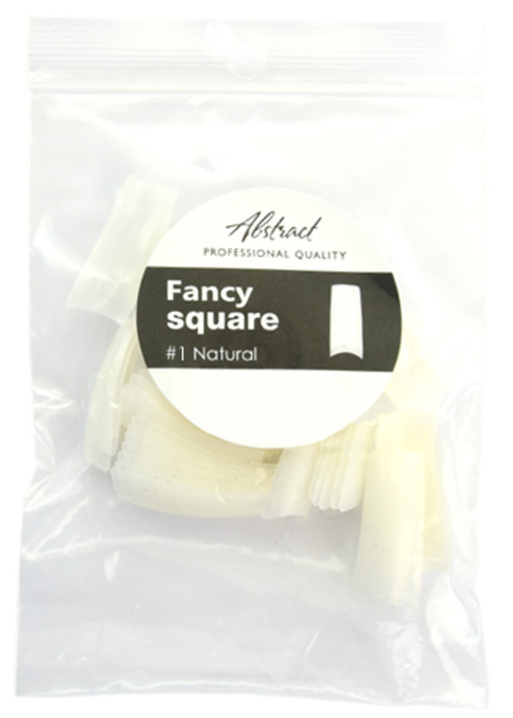 Abstract® Fancy Square tips #1 refill natural 50 stuks