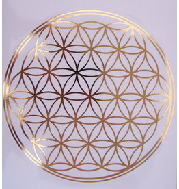 Esoterische Techniek Orgone Orgonite en Chembusters Sticker doorsnede 20 cm  geometrie Levensbloem