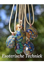Orgone Orgonite edelsteen hanger Azuriet Malachiet