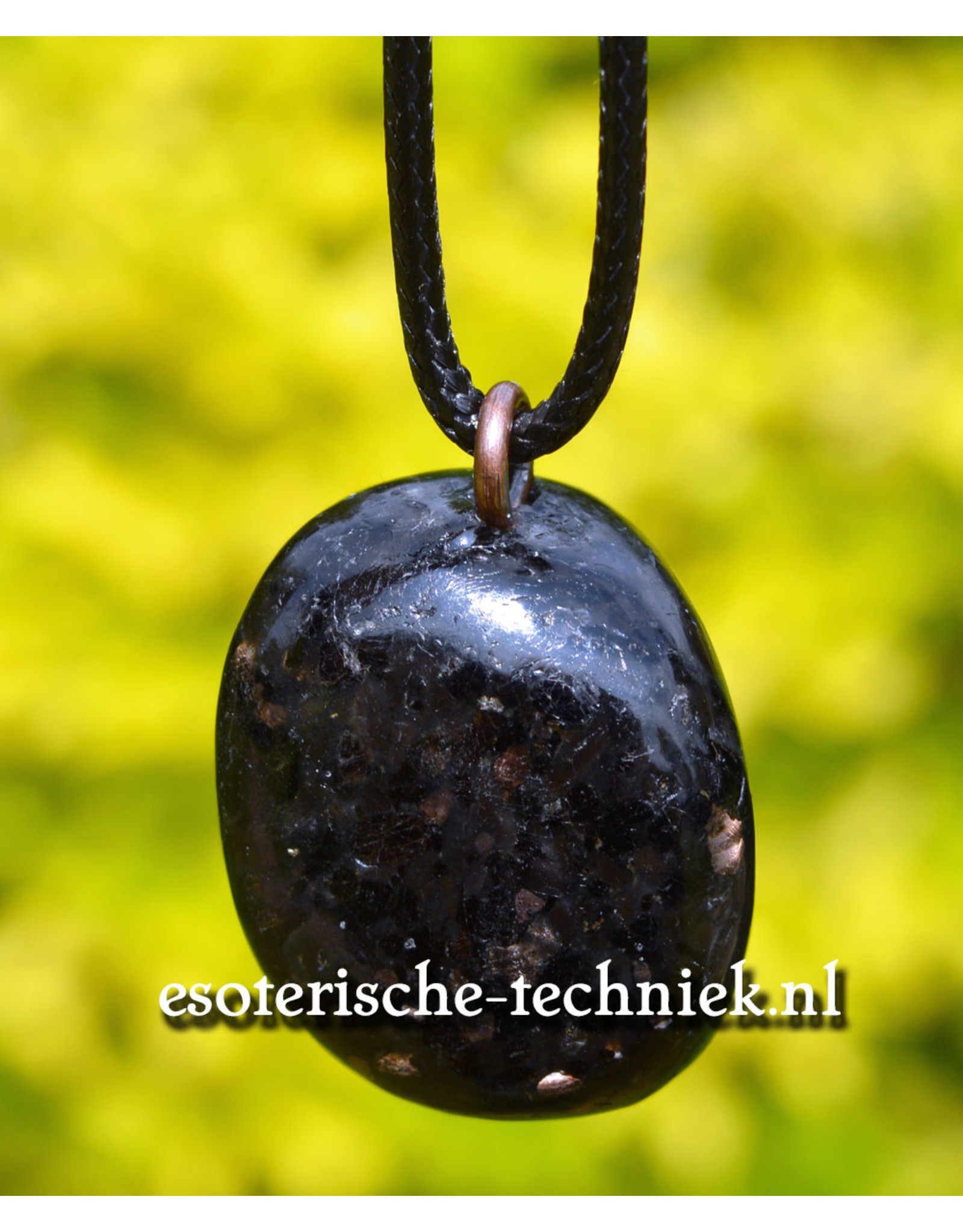 Orgone Orgonite Hanger Coppernite (Deze steen wordt ook wel Indiase of Chinese Nuummiet genoemd) 