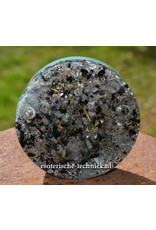 Orgonite Oplaadschijf  Shungite, Herkimer Diamant, Arkansas kristal