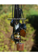 Orgonite Pendant with Hawk's Eye | Grounding & Protection