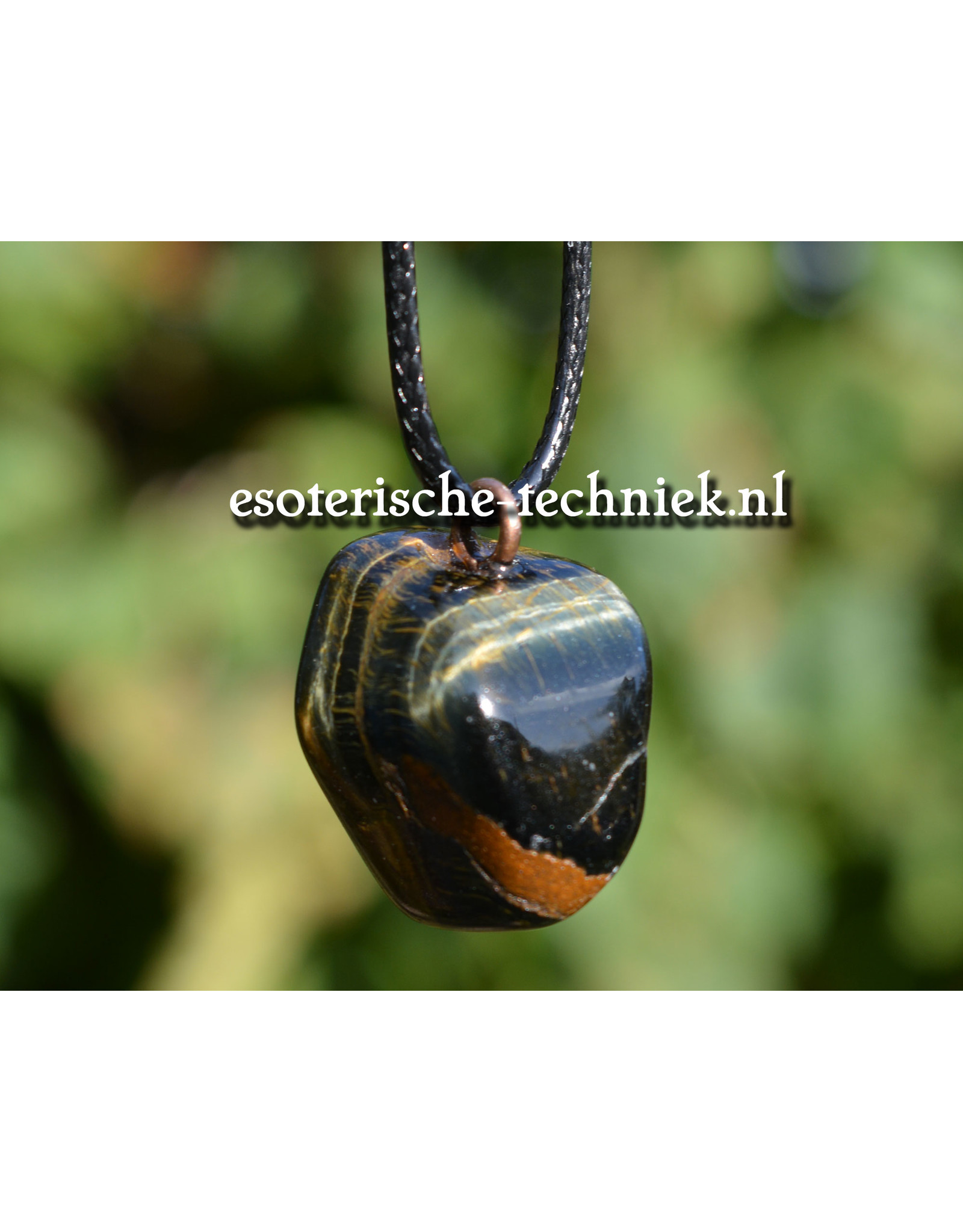 Orgonite Pendant with Hawk's Eye | Grounding & Protection
