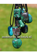 Orgone orgonite hanger edelsteen Chrysocolla met Cupriet, persoonlijke bescherming tegen verstorende energieën