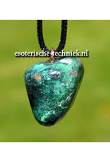 Orgone orgonite hanger edelsteen Chrysocolla met Cupriet, persoonlijke bescherming tegen verstorende energieën