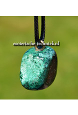 Orgone orgonite hanger edelsteen Chrysocolla met Cupriet, persoonlijke bescherming tegen verstorende energieën