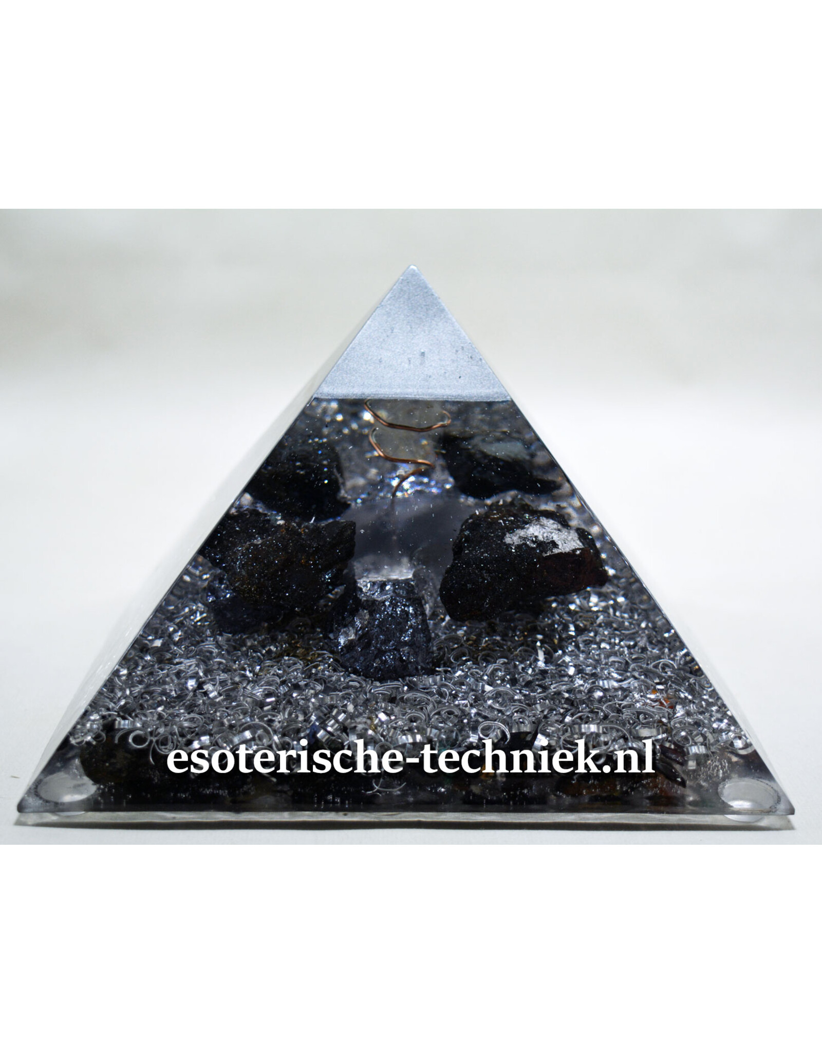 Orgone Orgonite piramide Herkimer Diamant, Silicium, Grafiet en Shungite