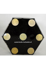 Orgone Orgonite Oplaadschijf hexagon Tesseract met Shungiet