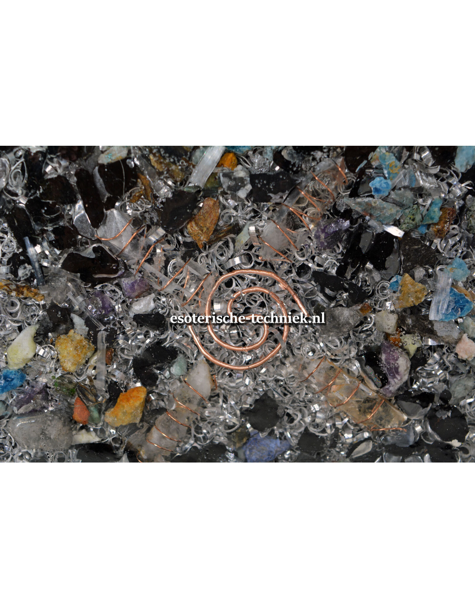 Orgone Orgonite Oplaadschijf hexagon Tesseract met Shungiet