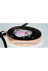 Orgone Orgonite hanger koper met Tugtupite, Herkimers en Nuummiet VERKOCHT