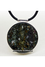 Orgone Orgonite sieraad sterling zilver 925 Amulet/Hanger Preseli Bluestone / Stonehenge steen met Lakelandite VERKOCHT