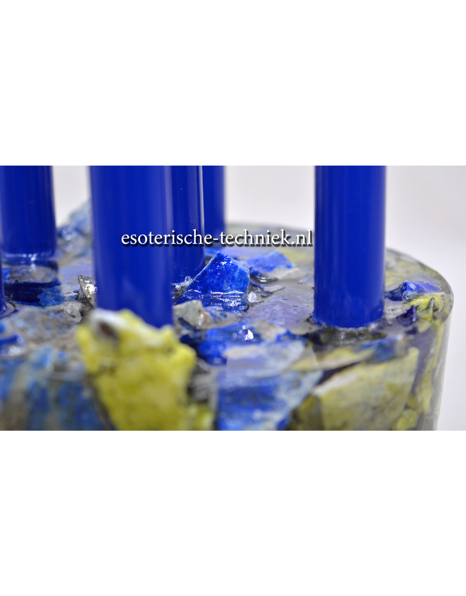 Orgone Chembuster met Lapis Lazuli, Lizardiet, Zwarte Toermalijn en Shungite