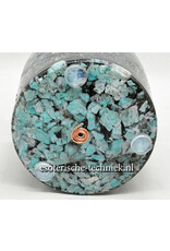 Orgone Chembuster met Azumar, Trolleit, Blauwe Aragoniet,  Linariet chalcedoon, Jade en Shungite