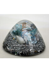 Orgone Orgonite cone  Mangano Calciet, Mos Agaat, Shungite