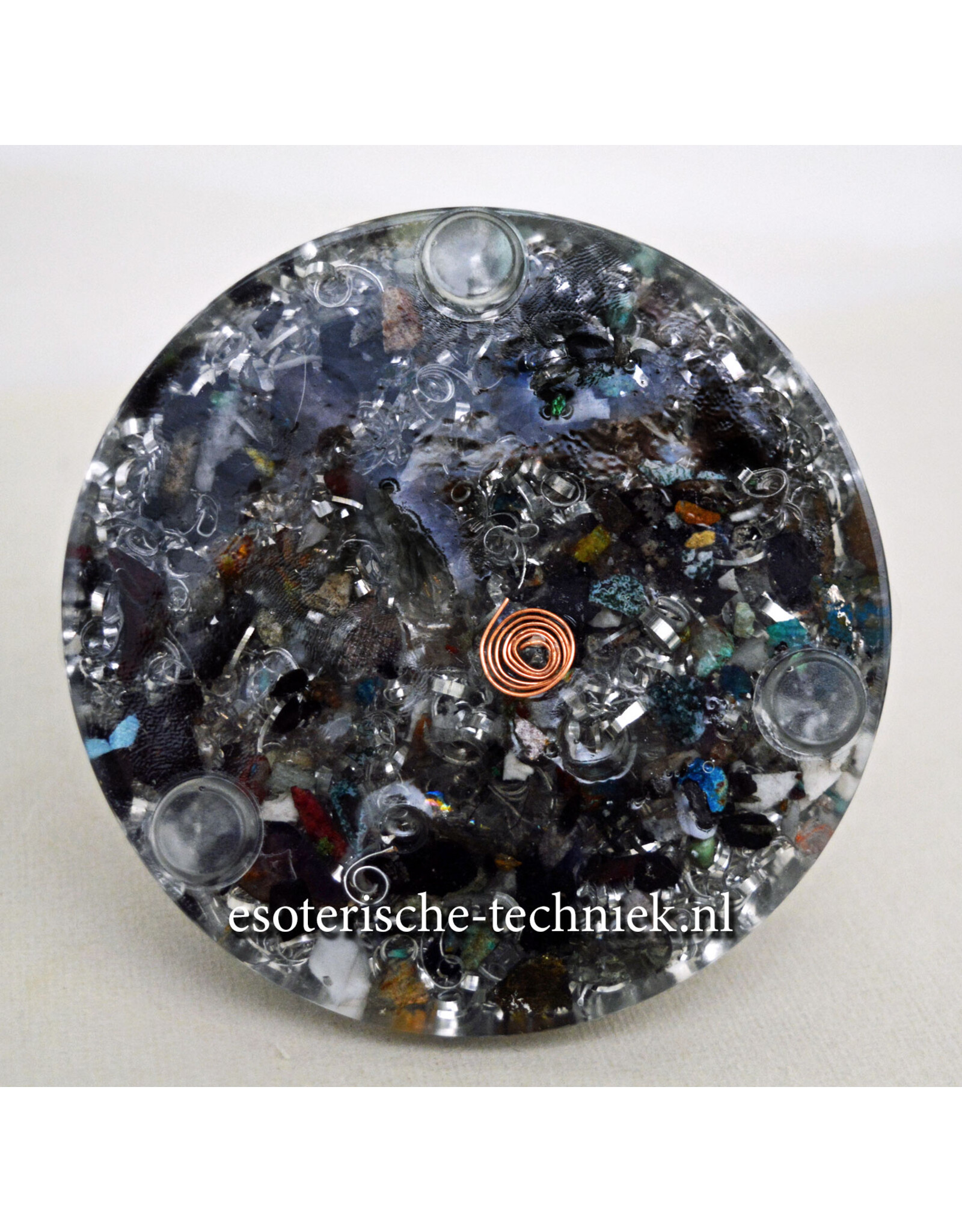 Orgone Orgonite cone  Mangano Calciet, Mos Agaat, Shungite