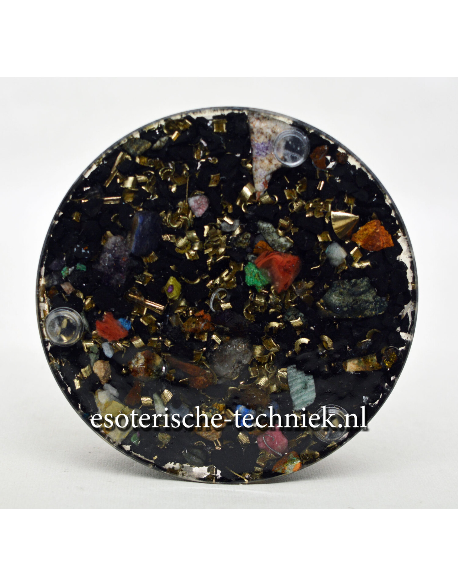 Orgone Orgonite Oplaadschijf Shungite,  Amethist en Seleniet