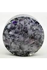 Orgone Orgonite Oplaadschijf Shungite,  Amethist en Seleniet