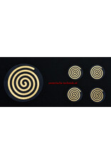 Stickers with Various Gold Geometric Designs
