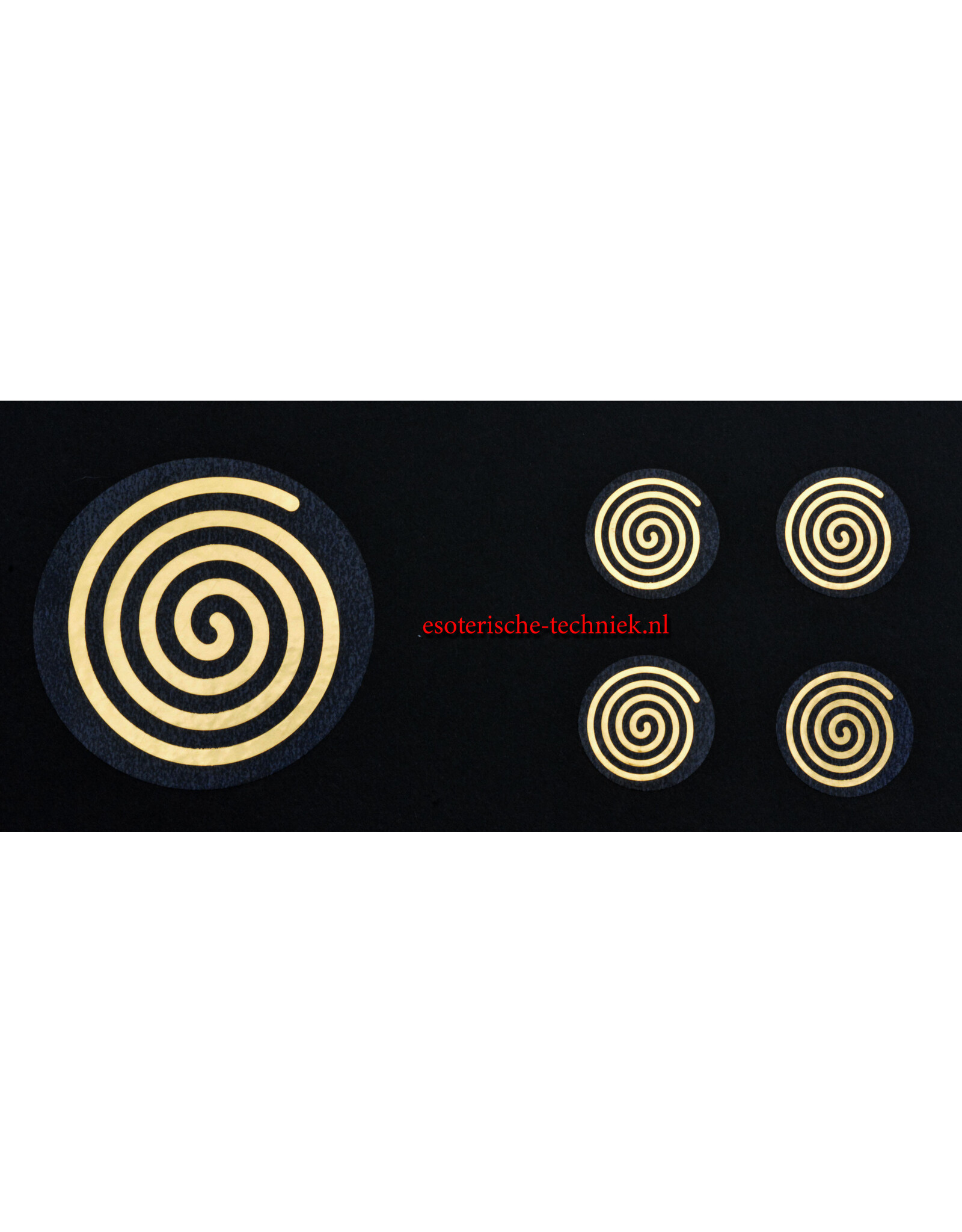 Stickers with Various Gold Geometric Designs
