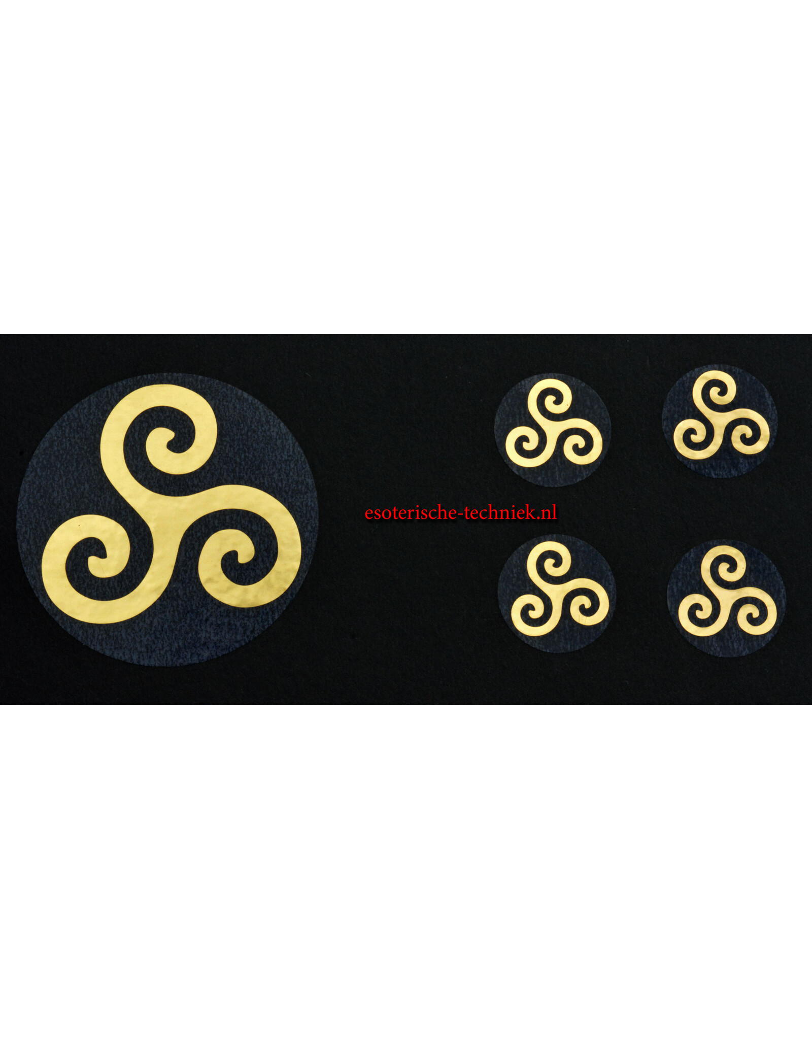 Stickers with Various Gold Geometric Designs