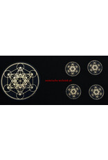 Stickers with Various Gold Geometric Designs