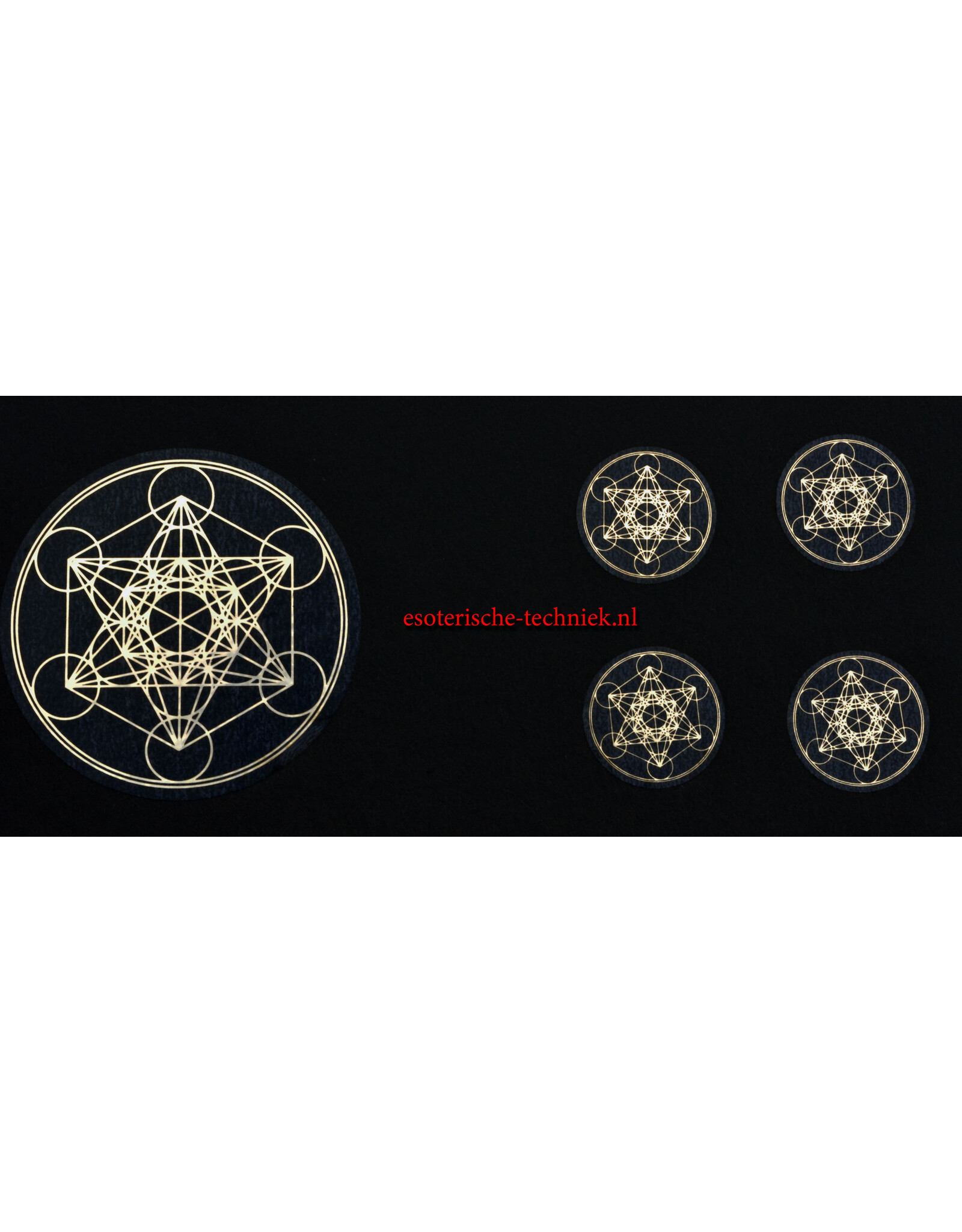 Stickers with Various Gold Geometric Designs