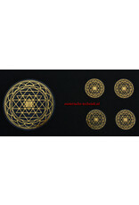 Stickers with Various Gold Geometric Designs