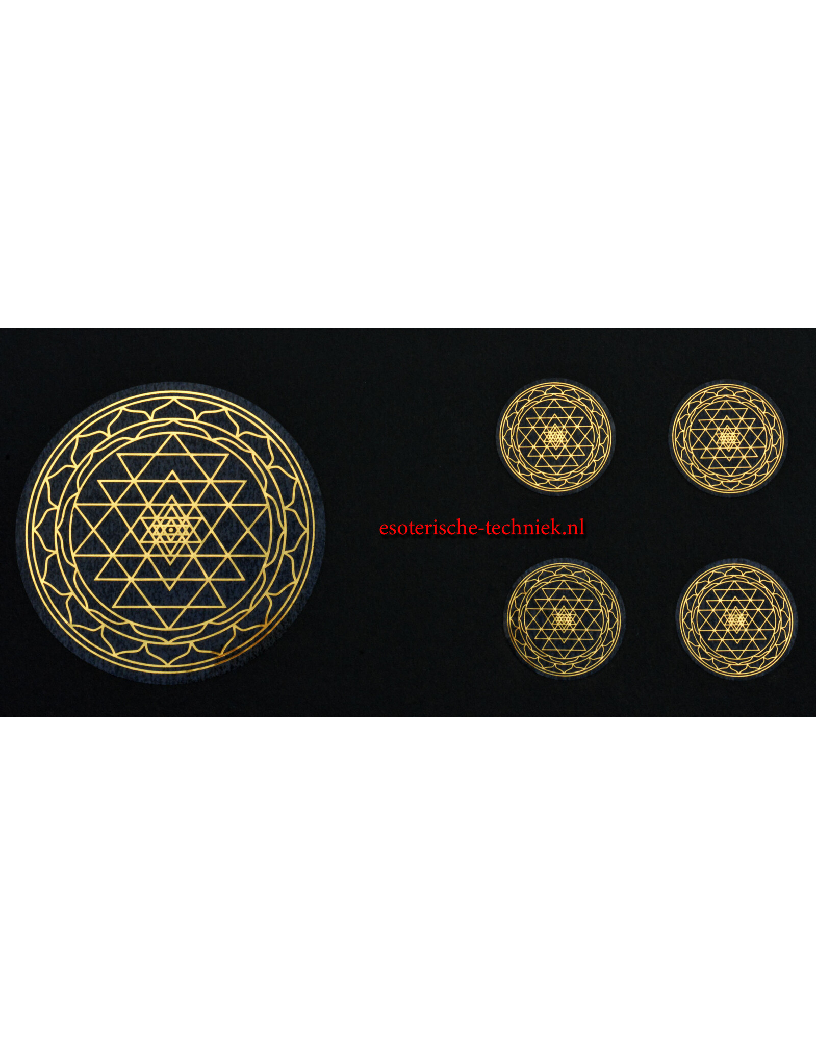 Stickers with Various Gold Geometric Designs
