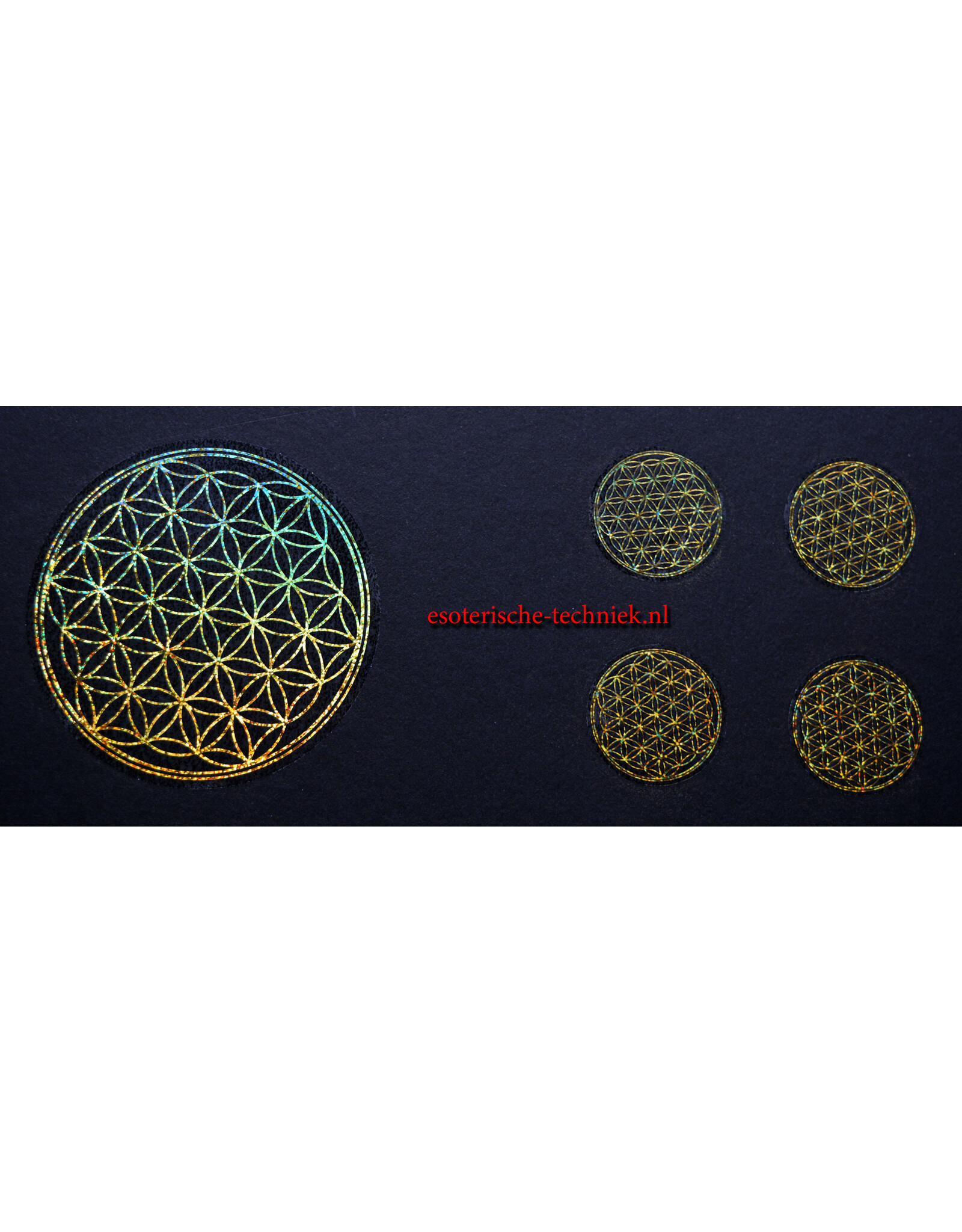 Stickers with Various Gold Geometric Designs