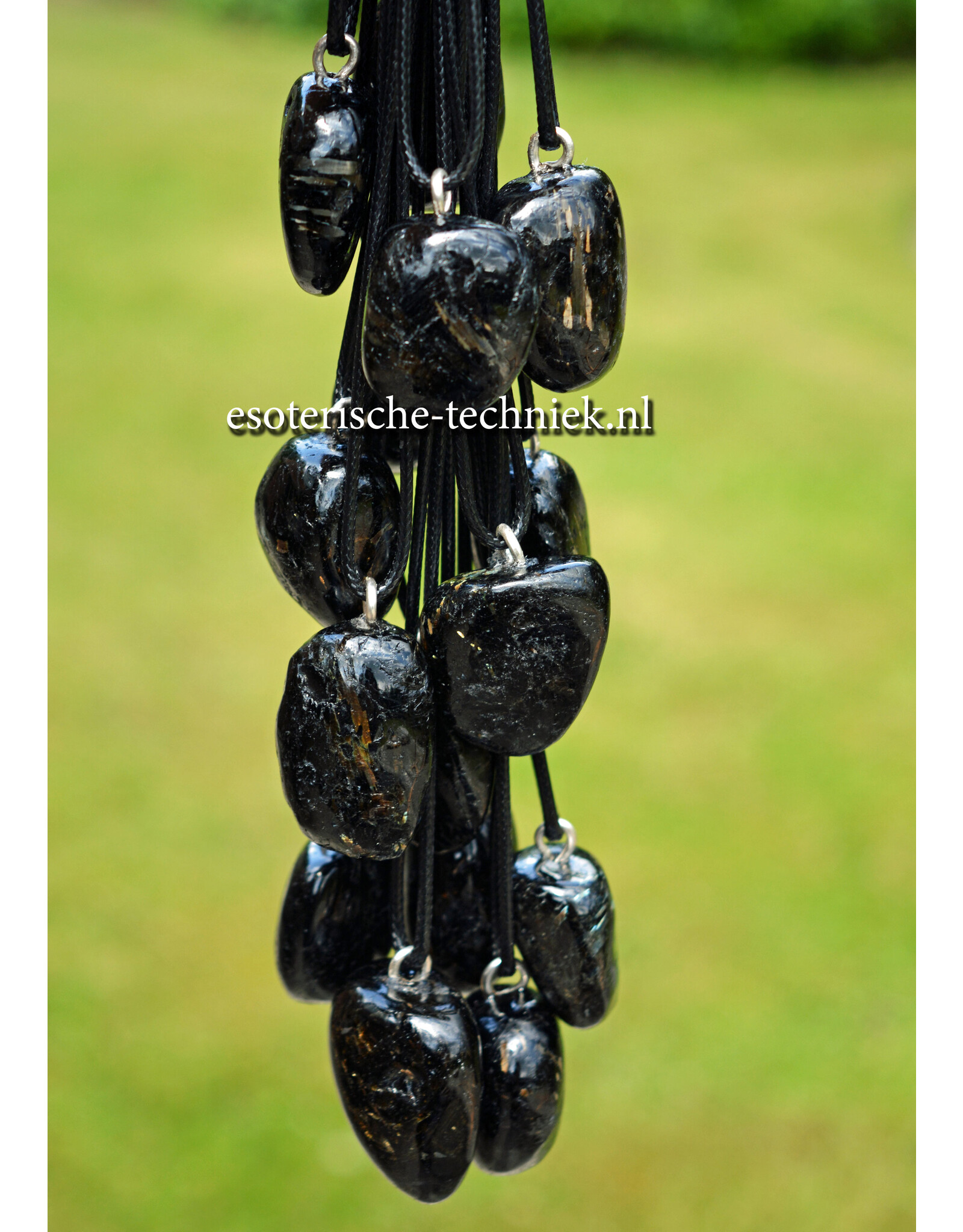 Orgone orgonite hanger Nuummite AA kwaliteit uit Groenland