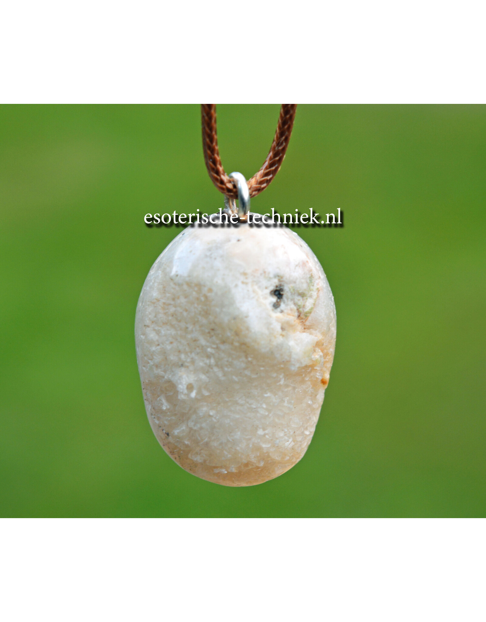 Orgonite hanger witte Aragoniet gekristalliseerd
