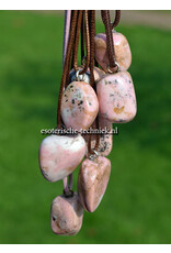Orgonite hanger Rhodochrosiet met Pyriet