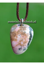Orgonite hanger Rhodochrosiet met Pyriet