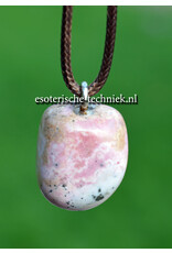Orgonite hanger Rhodochrosiet met Pyriet