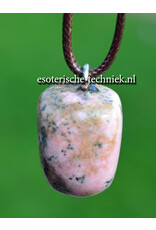 Orgonite hanger Rhodochrosiet met Pyriet
