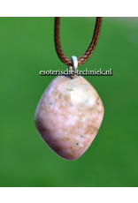 Orgonite hanger Rhodochrosiet met Pyriet