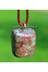 Orgone Orgonite edelsteen hanger Robijn in Kyaniet