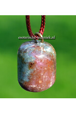 Orgone Orgonite edelsteen hanger Robijn in Kyaniet
