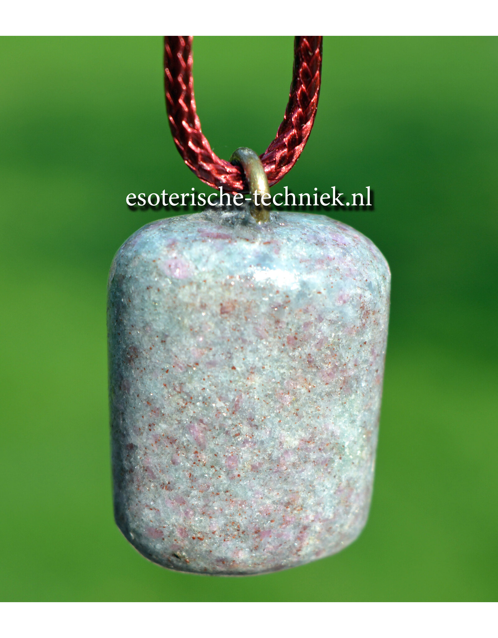 Orgone Orgonite edelsteen hanger Robijn in Kyaniet