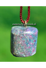 Orgone Orgonite edelsteen hanger Robijn in Kyaniet