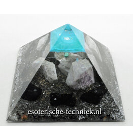 Orgonite piramide met Plasma, GaNs Shungite