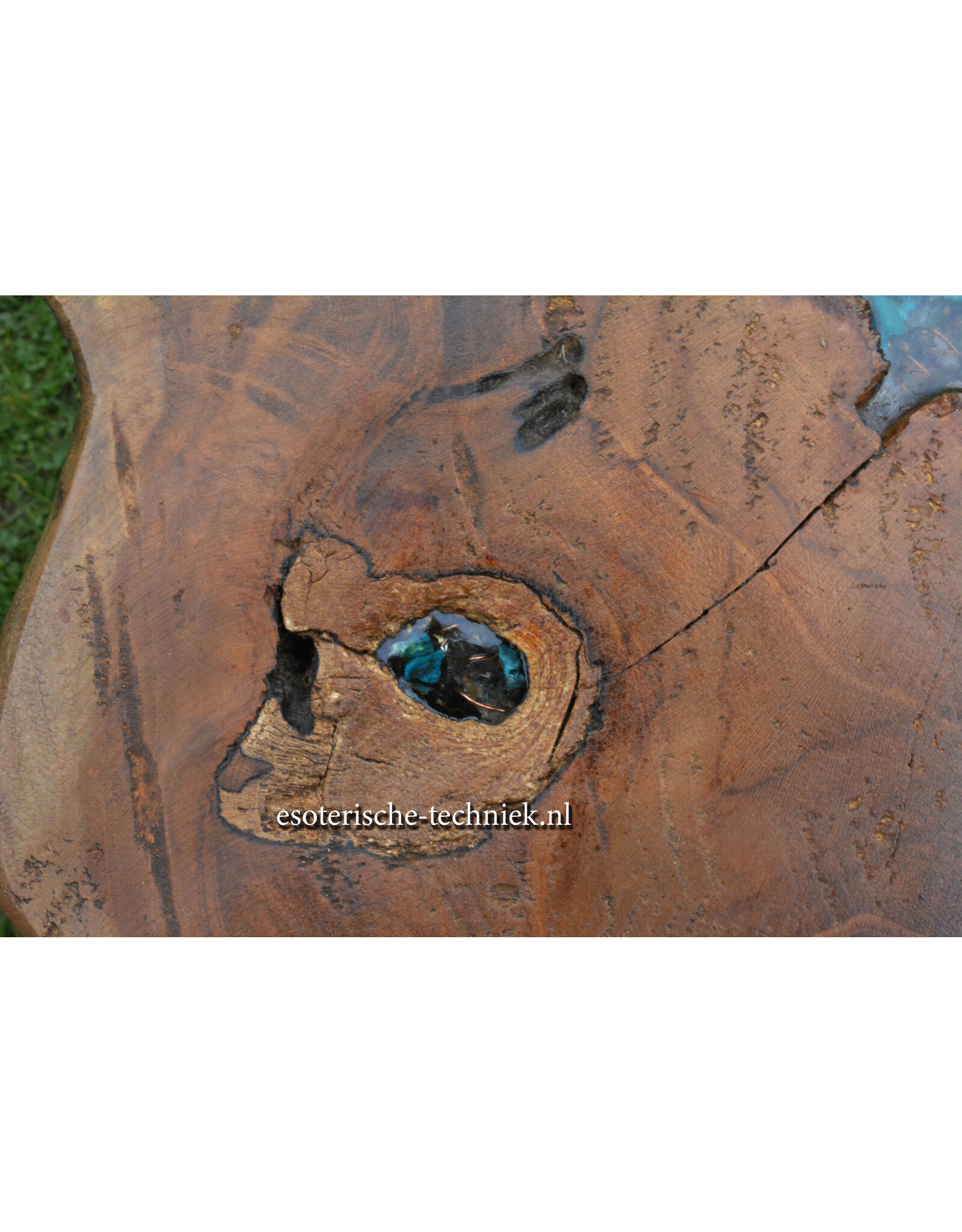 Orgonite Meditatiekruk met Orgonite en CO2 Plasma, Chrysocolla, Shattuckiet en Shungite