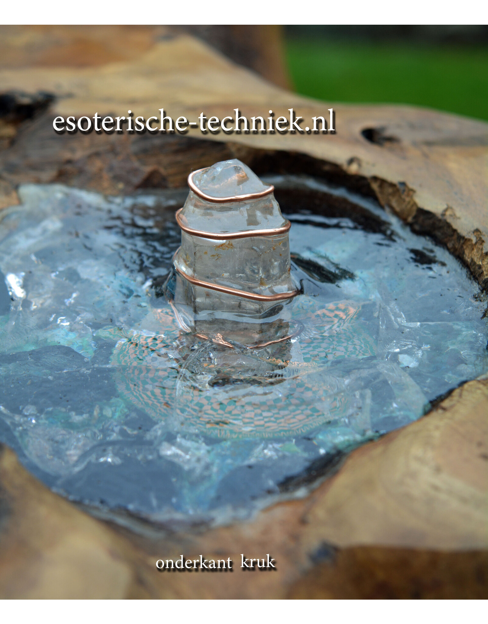 Orgonite Meditatiekruk met Orgonite en CO2 Plasma, Chrysocolla, Shattuckiet en Shungite