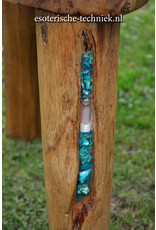 Orgonite Meditatiekruk met Orgonite en CO2 Plasma, Chrysocolla, Shattuckiet en Shungite