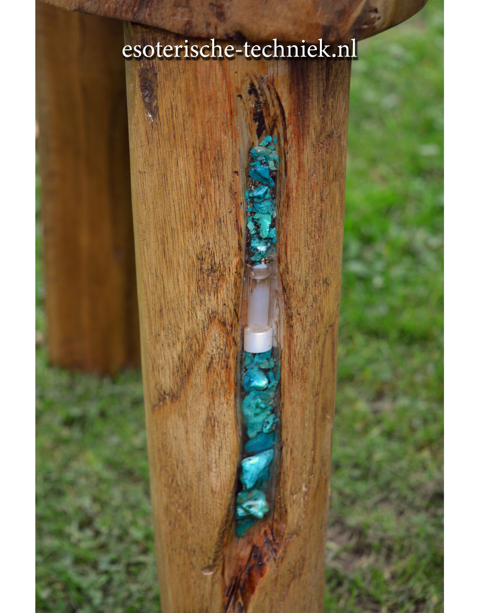Orgonite Meditatiekruk met Orgonite en CO2 Plasma, Chrysocolla, Shattuckiet en Shungite