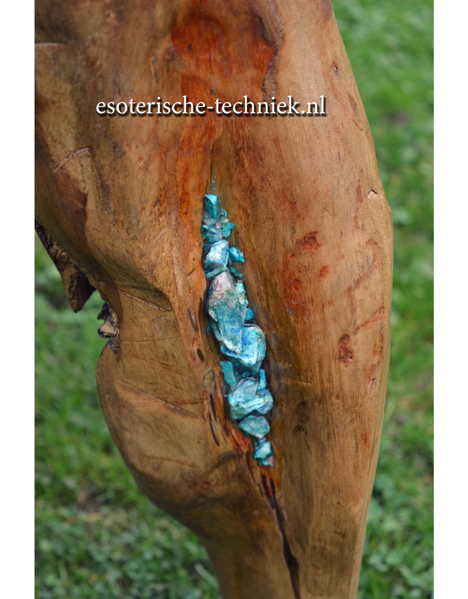 Orgonite Meditatiekruk met Orgonite en CO2 Plasma, Chrysocolla, Shattuckiet en Shungite