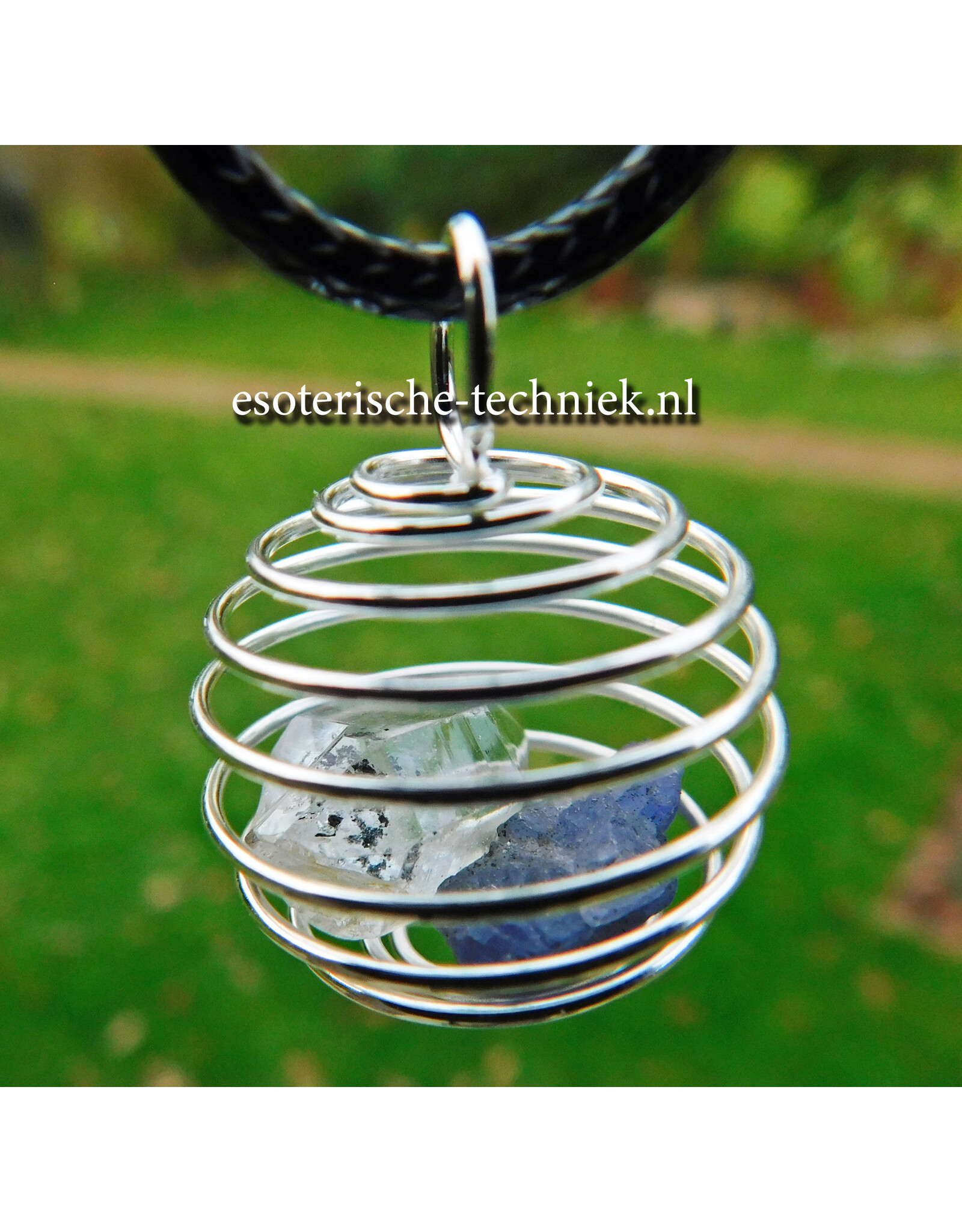 Herkimer & Tanzanite Pendant Clarity &  Awareness