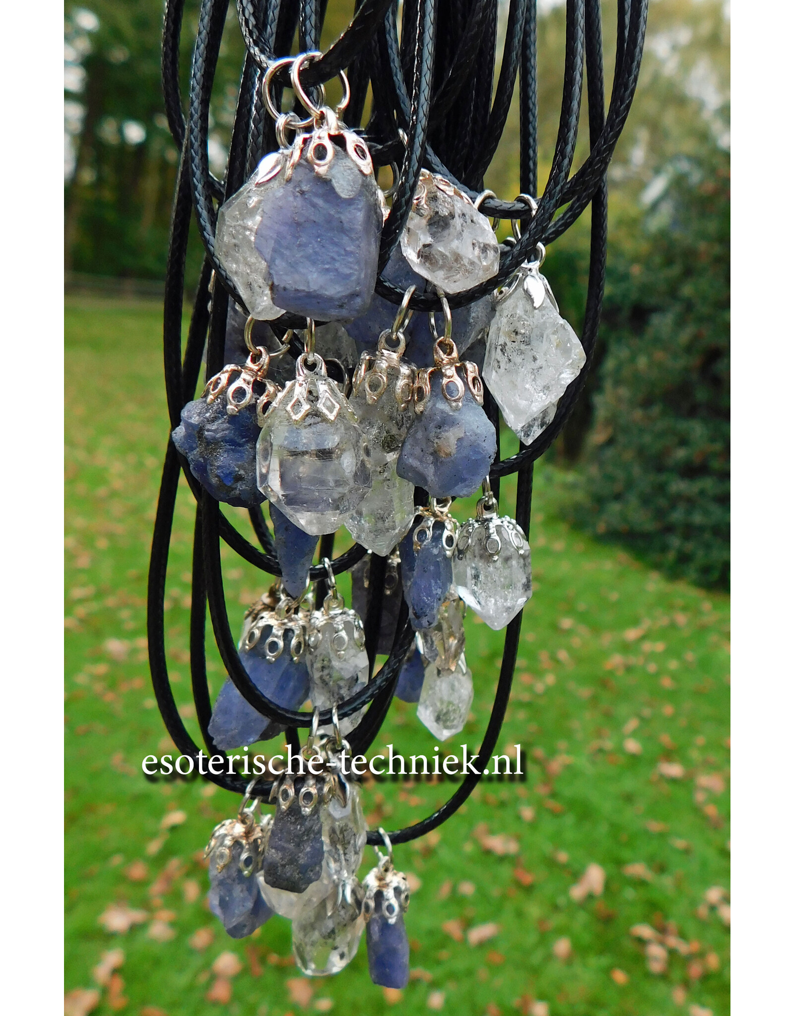 Herkimer & Tanzanite Pendant Clarity &  Awareness