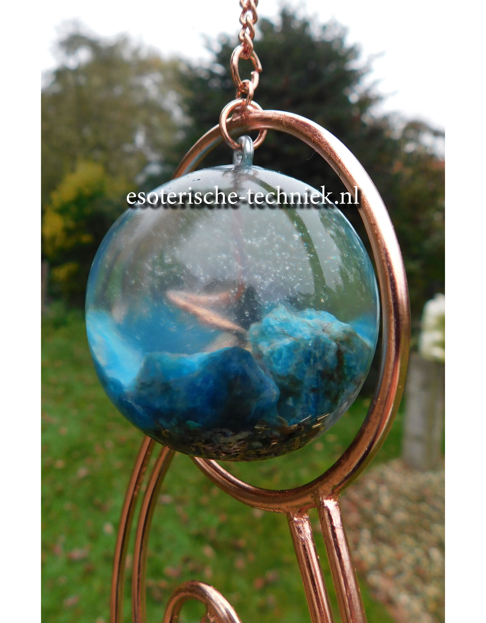 Orgonite Goddess Window Hanger Chakra Stones